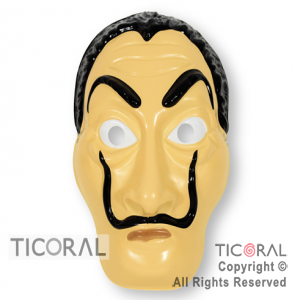 MASCARA DE LA CASA DE PAPEL LADRON DE PLASTICO x 6